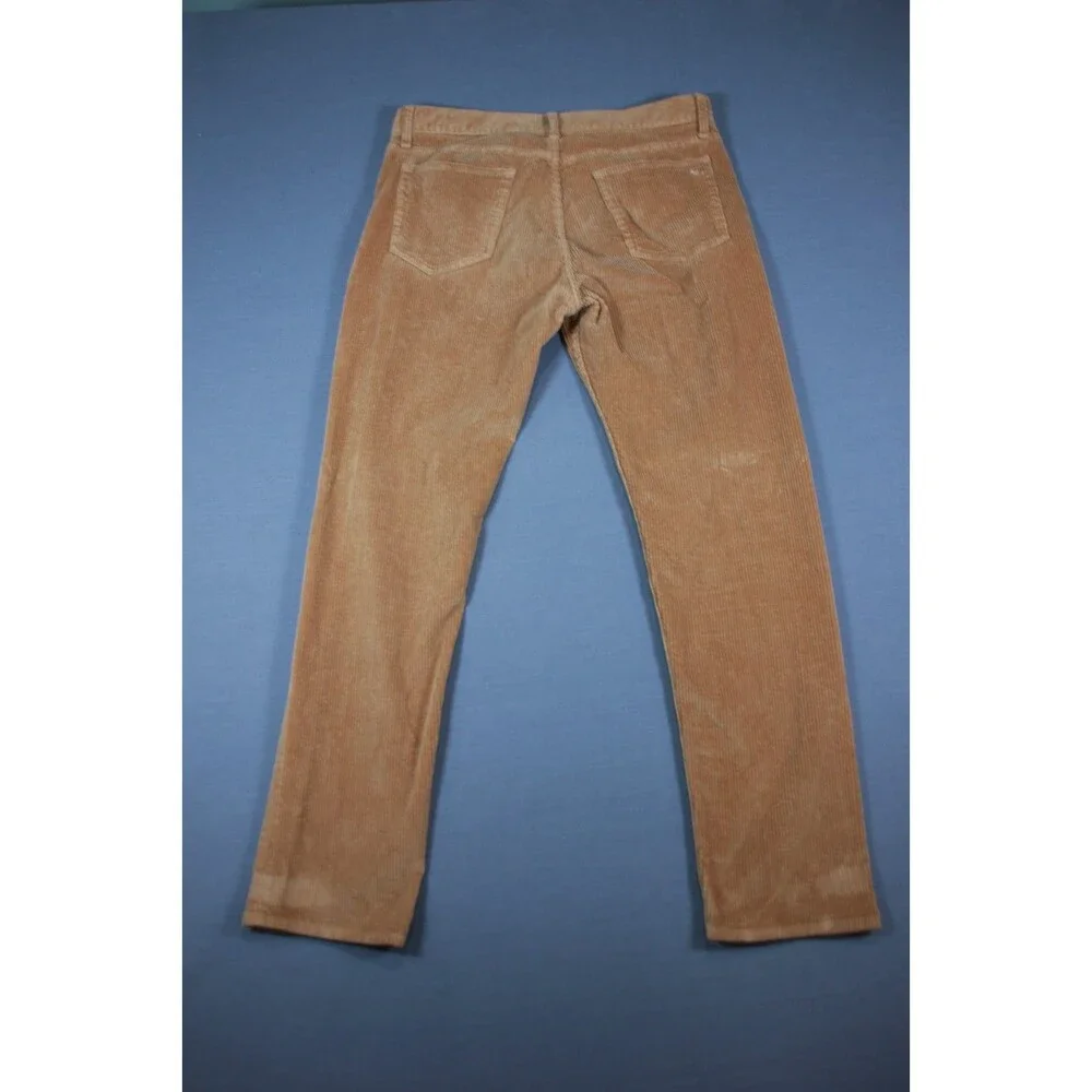 Rag & Bone Mens Corduroy Pants Tan Brown Flat Front Stretch 34